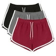 thumbnail image 1 of StSilkitty 3 Pack Yoga Athletic Shorts for Women Summer Drawstring Elastic Shorts High Waist Workout Shorts, 1 of 8