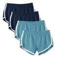 thumbnail image 1 of StSilkitty 4 Pack Athletic Shorts for Women Summer Lightweight Yoga running Workout Shorts High Waist stretch Sweat Short, 1 of 9