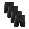 thumbnail image 1 of StSilkitty 4 Pack Men's Boxer Underwear with Fly,Cotton Soft Breathable Lightweight Briefs Solid Color No Ride-Up Underpants, 1 of 2