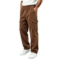 thumbnail image 1 of StSilkitty Baggy Pants for Men Elastic Waist Fishing Hiking Pants with Pockets Athletic Running Sweat Pants, 1 of 7
