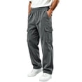 thumbnail image 1 of StSilkitty Baggy Pants for Men Elastic Waist Fishing Hiking Pants with Pockets Athletic Running Sweat Pants, 1 of 7