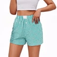 thumbnail image 1 of StSilkitty Boxer Shorts for Women Summer Casual Wide Leg Pajama Bottoms Lightweight Elastic High Waist Shorts with Pockets, 1 of 7
