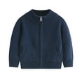 thumbnail image 1 of StSilkitty Boys Girls Cardigan Sweater Long Sleeve Full Zip Sweaters Jacket Cotton School Uniform Tops with Pockets, 1 of 8