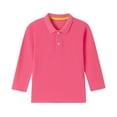 thumbnail image 1 of StSilkitty Boys Girls Golf Shirts Long Sleeve Collared Button School Uniform Tees Tops Lightweight Soft Dress T-Shirts, 1 of 8
