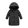 thumbnail image 1 of StSilkitty Boys Girls Puffer Hooded Jacket Zip up Long Sleeve Jacket Coat Fall Winter Outdoor Outerwear with Pockets, 1 of 3