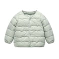 thumbnail image 1 of StSilkitty Boys Girls Puffer Jacket Long Sleeve Button down Jacket Coat with Pockets Fall Winter Warm Outerwear, 1 of 4