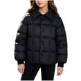 thumbnail image 1 of StSilkitty Boys Girls Puffer Jacket Long Sleeve Collared Button down Jacket Coat With Pockets Fall Winter Warm Outerwear, 1 of 8