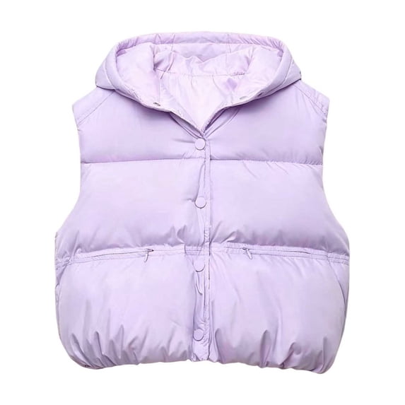 StSilkitty Boys Girls Puffer Vest Sleeveless Button down Hooded Jacket Fall Winter Lightweight Warm Jacket Outerwear