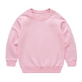 thumbnail image 1 of StSilkitty Boys Girls Sweatshirt Cotton Long Sleeve Crew Neck Pullover Tops Fall Winter Solid Color Sweatshirts, 1 of 3