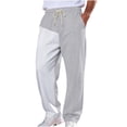 thumbnail image 1 of StSilkitty Color Block Sweatpant for Mens Elastic Waist Drawstring Joggers Trousers with Pocket Comfy Breathable Track Pants, 1 of 9