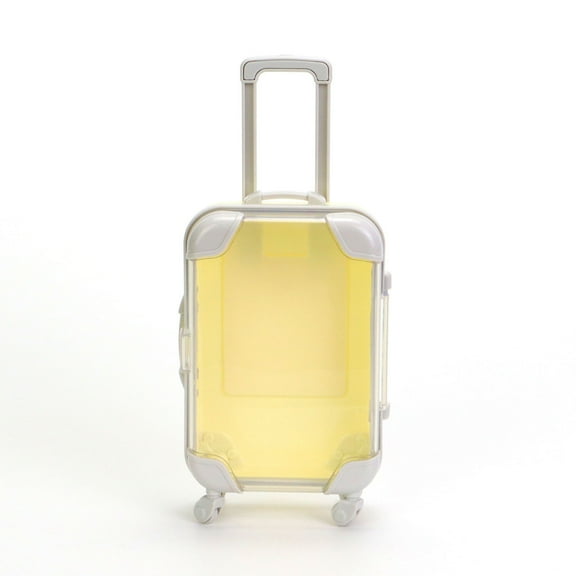 StSilkitty Compact Transparent Mini Suitcase with Stable Lightweight,Clear Visibility,Versatile Storage Easy Maneuverability for Convenient Travel