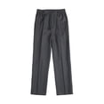 thumbnail image 1 of StSilkitty Dress Pants for Boys Girls Solid Color Elastic Waist School Uniform Pants with Pockets Lightweight Loose Straight Leg Trousers, 1 of 9