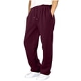 thumbnail image 1 of StSilkitty Fleece Sweatpants for Boys Girls High Waisted Drawstring Elastic Open Bottom Athletic Joggers Pants with Pockets, 1 of 6