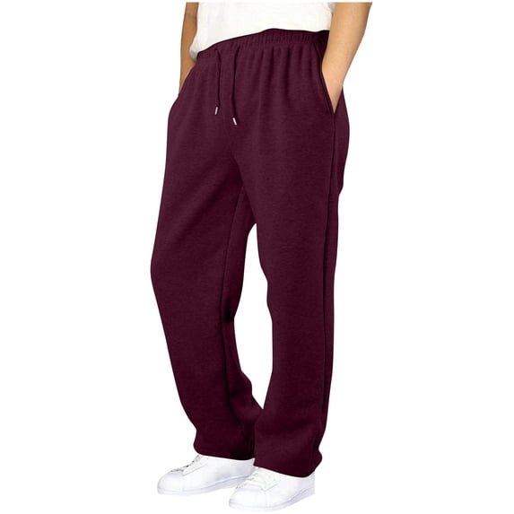 StSilkitty Fleece Sweatpants for Boys Girls High Waisted Drawstring Elastic Open Bottom Athletic Joggers Pants with Pockets