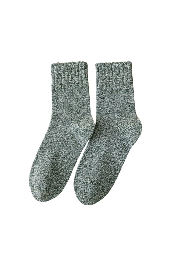 Fuzzy Warm Calf Socks for Mens Womens Fall Winter Thick Crew Socks Solid Color Lightweight Thermal Socks