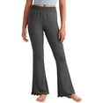 thumbnail image 1 of StSilkitty Girls Cotton Flare Leggings Solid Color High Waist Elastic Stretch Yoga Pants Lightweight Soft Bell Bottom Trousers, 1 of 9