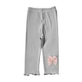 thumbnail image 1 of StSilkitty Girls Ruffle Capris Leggings Elastic Waist Stretch Capri Pants Solid Color Breathable Under Dress Cropped Pants, 1 of 5