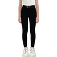 thumbnail image 1 of StSilkitty Girls Slim Jeans Solid Color High Waist Stretch Button Denim Pants Lightweight Breathable Trousers with Pockets, 1 of 8