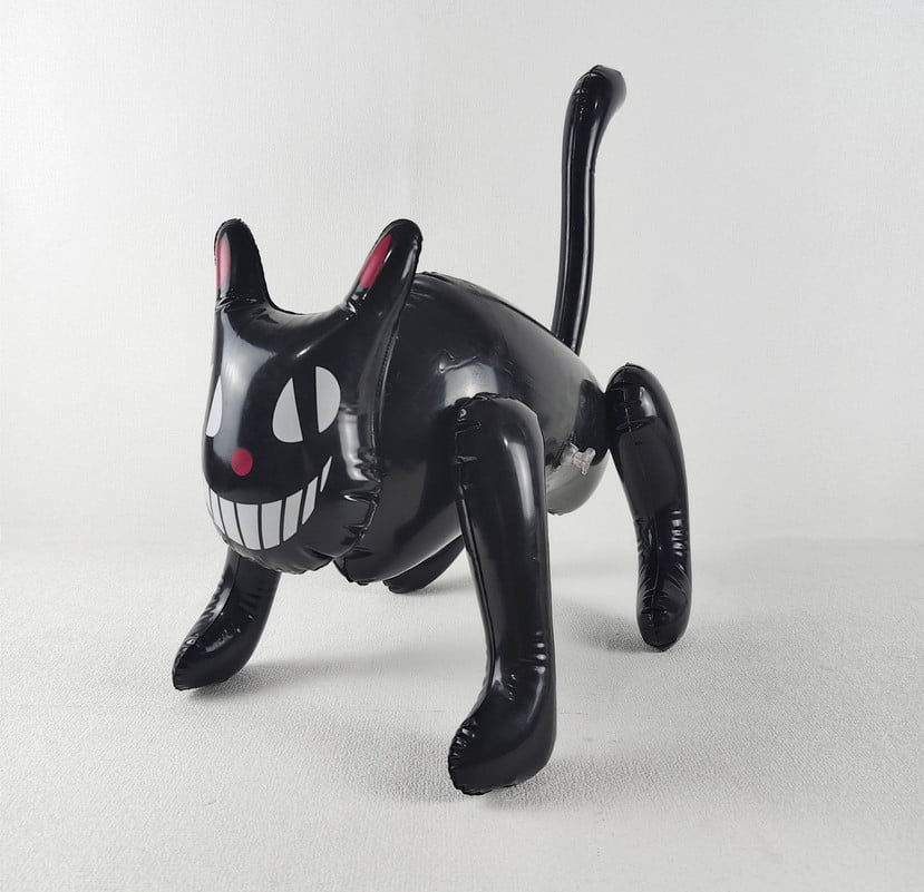 StSilkitty Haunting Halloween Inflatable Cat Decoration with Glowing ...