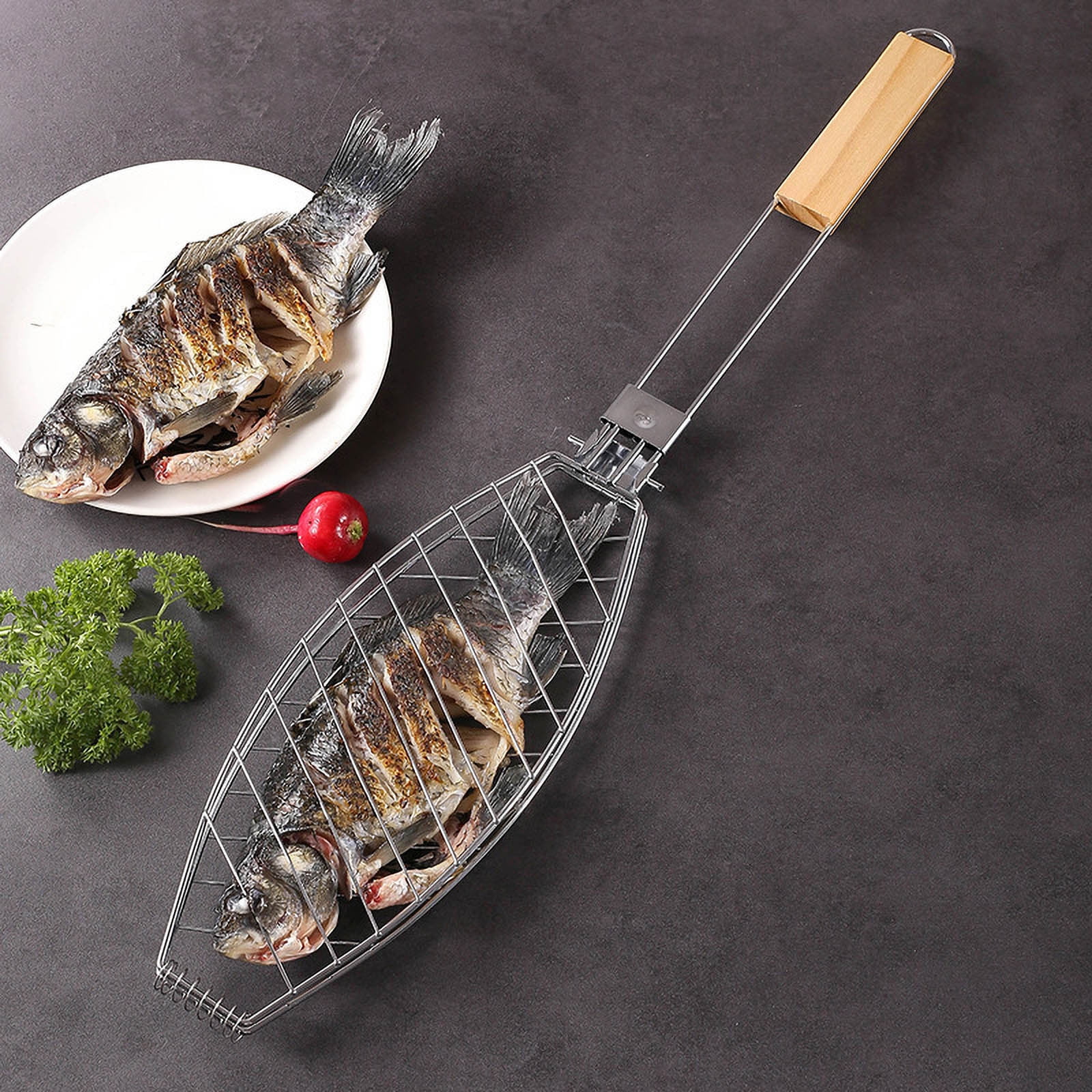 Toast Rack - Electroplated Iron 6-Slot Bread Holder With Carry Handle - View #4