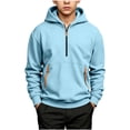 thumbnail image 1 of StSilkitty Hooded Sweatshirts for Kids Oversized Half Zip Long Sleeve Hoodies Fall Winter Fashion Warm Pullover Tops with Pockets, 1 of 9