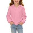 thumbnail image 1 of StSilkitty Kids Hooded Sweatshirts Long Sleeve Pullover Sweatshirt Tops Fall Winter Outdoor Warm Clothes Size 5-16, 1 of 8