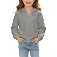 thumbnail image 1 of StSilkitty Kids Hooded Sweatshirts Long Sleeve Pullover Sweatshirt Tops Fall Winter Outdoor Warm Clothes Size 5-16, 1 of 8