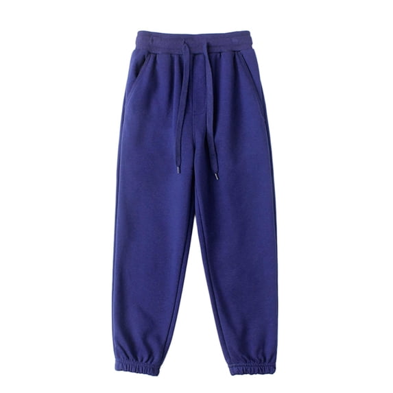 StSilkitty Kids Sweatpants Boys Girls High Waisted Elastic Jogger Athletic Pants with Pockets Cotton Workout Pants