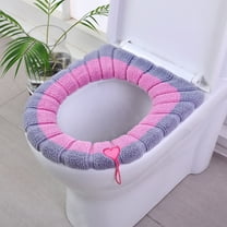 StSilkitty Knitting Toilet Seat Cushion Set Soft,Comfortable,Waterproof,Stable,Easy to Clean,Convenient Installation,Hygienic