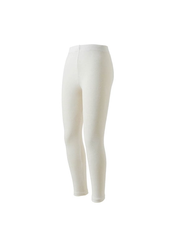 Leggings for Girls Cotton Elastic Waist Stretch Workout Running Tights Winter Lightweight Casual Pants