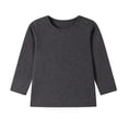 thumbnail image 1 of StSilkitty Long Sleeve T-Shirts for Boys Girls Cotton Crewneck Basic School Uniform Tees Tops Lightweight Casual Pullover Shirt, 1 of 6