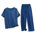 thumbnail image 1 of StSilkitty Men's 2 Piece Outfits Short Sleeve Crewneck Athletic T Shirts and Pants Sets Lightweight Comfy Loungewear Set, 1 of 6
