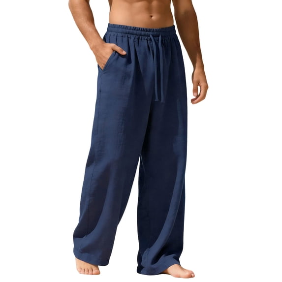 StSilkitty Men's Athletic Running Sweatpants Solid Color Drawstring Elastic Waist Workout Pant Outdoor Joggers Trousers