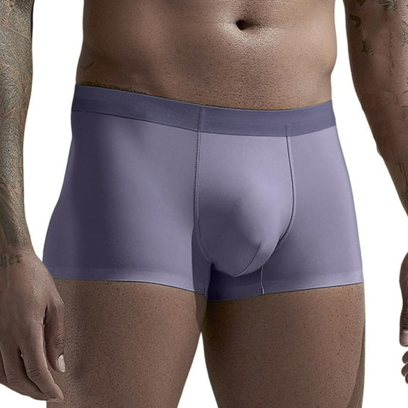 StSilkitty Men's Boxer Underwear Mid Waist Breathable Briefs Lightweight Soft Comfy Daily Wear Underpants