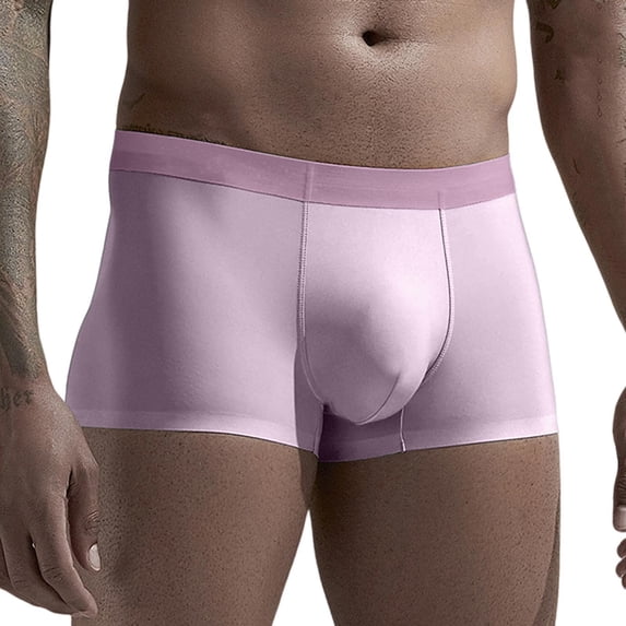 StSilkitty Men's Boxer Underwear Mid Waist Breathable Briefs Lightweight Soft Comfy Daily Wear Underpants