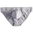thumbnail image 1 of StSilkitty Men's Cotton Briefs Low Rise Soft Breathable Elastic Underwear Solid Color Lightweight Bikini Lightweight, 1 of 2