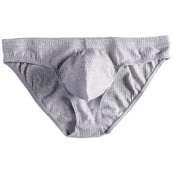StSilkitty Men's Cotton Briefs Low Rise Soft Breathable Elastic Underwear Solid Color Lightweight Bikini Lightweight