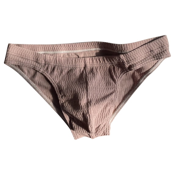 StSilkitty Men's Cotton Briefs Low Rise Soft Breathable Elastic Underwear Solid Color Lightweight Bikini Lightweight