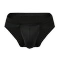 thumbnail image 1 of StSilkitty Men's Low Rise Briefs Comfy Breathable Stretch Underwear Solid Color Lightweight Bikini Briefs, 1 of 4