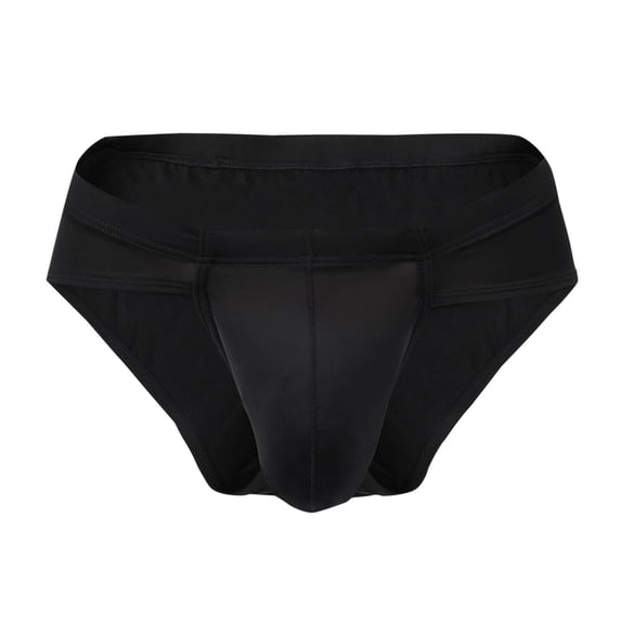 StSilkitty Men's Low Rise Briefs Comfy Breathable Stretch Underwear Solid Color Lightweight Bikini Briefs