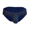 thumbnail image 1 of StSilkitty Men's Low Rise Briefs Comfy Breathable Stretch Underwear Solid Color Lightweight Bikini Briefs, 1 of 4