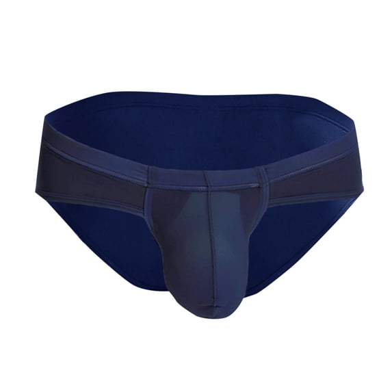 StSilkitty Men's Low Rise Briefs Comfy Breathable Stretch Underwear Solid Color Lightweight Bikini Briefs