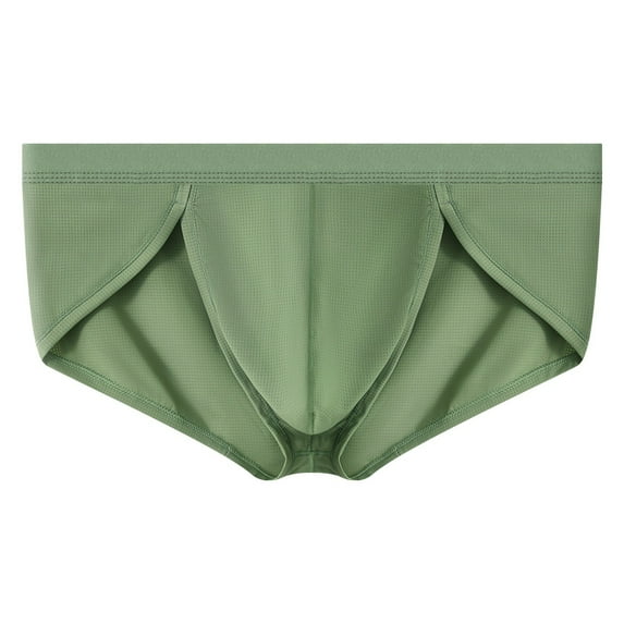 StSilkitty Men's Mesh Briefs Low Rise Soft Breathable Underwear Solid Color Lightweight Stretch Bikini Underpants