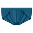 thumbnail image 1 of StSilkitty Men's Mesh Briefs Low Rise Soft Breathable Underwear Solid Color Lightweight Stretch Bikini Underpants, 1 of 2