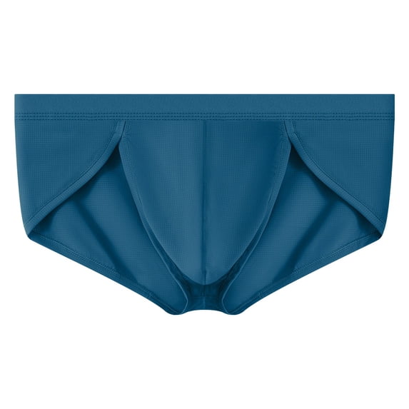 StSilkitty Men's Mesh Briefs Low Rise Soft Breathable Underwear Solid Color Lightweight Stretch Bikini Underpants
