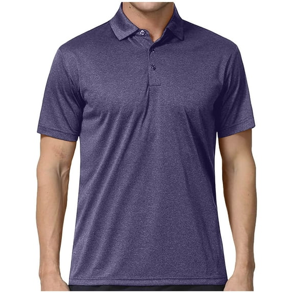 StSilkitty Men's Short Sleeve Golf Shirts Summer Casual Collared Tee Solid Color Lightweight Breathable Tops