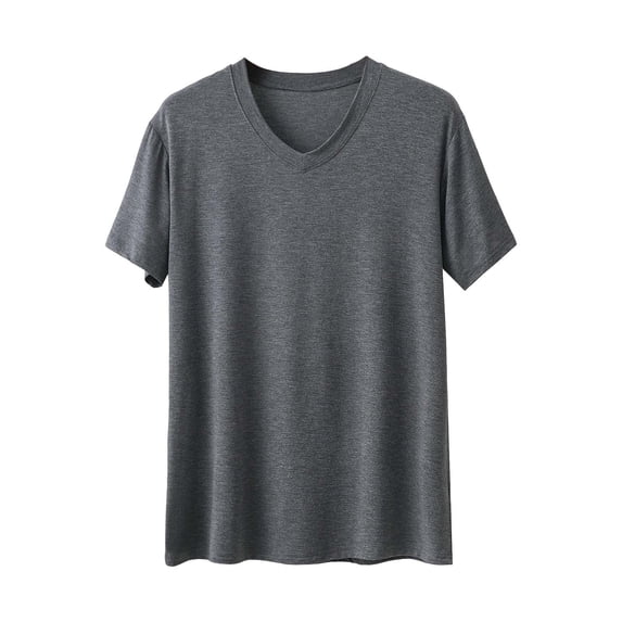 StSilkitty Men's Short Sleeve Pajamas T-Shirts Lounge Round Neck Sleepwear Shirt Soft Breathable Sleeping Tops