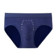 thumbnail image 1 of StSilkitty Men's Solid Color Briefs Low Rise Stretch Breathable Underwear Lightweight No Ride-Up Bikini Underpants, 1 of 3