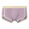 thumbnail image 1 of StSilkitty Men's Striped Boxer Briefs Cotton Breathable Stretch Underwear Lightweight Soft Comfy Underpant, 1 of 6