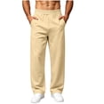thumbnail image 1 of StSilkitty Men's Sweatpants Lightweight Straight Leg Sweat Pants Elastic Waist Athletic Running Trousers with Pockets, 1 of 8